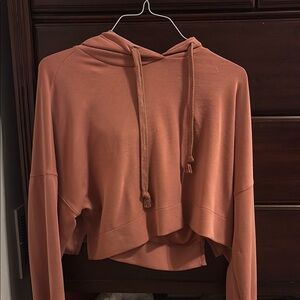 Rust Orange Women's Hoodie Top